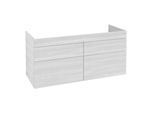 Villeroy und Boch Venticello Waschtisch-Unterschrank A93002E8 125,3 x 59 x 50,2 cm, Griff White, White Wood