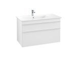 Villeroy und Boch Venticello Waschtisch-Unterschrank A92702MS 95,3 x 59 x 50,2 cm, Becken links, Griff White, White Matt