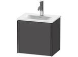 Duravit XViu Waschtisch-Unterschrank XV4030LB249 43x31x39,7cm, 1 Tür, schwarz matt, links, graphit matt