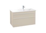 Villeroy und Boch Venticello Waschtisch-Unterschrank A92802VK 95,3 x 59 x 50,2 cm, Becken rechts, Griff White, soft grey