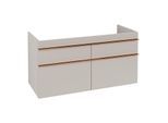 Villeroy und Boch Venticello Waschtisch-Unterschrank A92905VK 115,3 x 59 x 50,2 cm, Griff Copper, soft grey