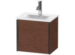 Duravit XViu Waschtisch-Unterschrank XV4030RB213 43x31x39,7cm, 1 Tür, schwarz matt, rechts, amerikanischer nussbaum