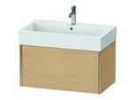Duravit XViu Waschtisch-Unterschrank XV42360B130 78,4 x 39,7 x 45,4 cm, Eiche natur, 1 Auszug, champagner matt