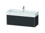 Duravit XViu Waschtisch-Unterschrank XV42380B180 118,4 x 39,7 x 45,4 cm, graphit supermatt, 1 Auszug, champagner matt