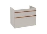 Villeroy und Boch Venticello Waschtisch-Unterschrank A92505VK 75,3 x 59 x 50,2 cm, Griff Copper, soft grey