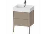 Duravit XViu Waschtisch-Unterschrank XV45340B175 58,4 x 49,3 x 45,4 cm, leinen, 2 Auszüge, champagner matt