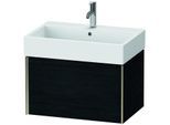 Duravit XViu Waschtisch-Unterschrank XV42350B116 68,4 x 39,7 x 45,4 cm, Eiche schwarz, 1 Auszug, champagner matt