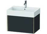 Duravit XViu Waschtisch-Unterschrank XV42350B180 68,4 x 39,7 x 45,4 cm, graphit supermatt, 1 Auszug, champagner matt