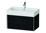 Duravit XViu Waschtisch-Unterschrank XV42360B116 78,4 x 39,7 x 45,4 cm, Eiche schwarz, 1 Auszug, champagner matt