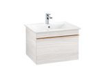Villeroy und Boch Venticello Waschtisch-Unterschrank A93305E8 60,3 x 42 x 50,2 cm, Griff Copper, White Wood