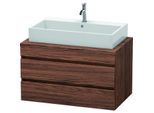 Duravit DuraStyle Waschtisch-Unterschrank DS531802121 90 x 54,8 cm, nussbaum dunkel, für Konsole, 2 Schubkästen