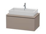 Duravit L-Cube Waschtisch-Unterschrank LC581304343 92 x 54,7 cm, basalt matt, für Konsole, 1Auszug
