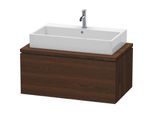 Duravit L-Cube Waschtisch-Unterschrank LC581306969 92 x 54,7 cm, nussbaum gebürstet, für Konsole, 1Auszug