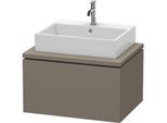 Duravit L-Cube Waschtisch-Unterschrank LC581109090 72 x 54,7 cm, flannel grey seidenmatt, für Konsole, 1Auszug