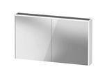 Duravit D-Code Spiegelschrank Verspiegelt DC7108018182000 1200x700x148, Weiß Matt, Steckdose J, LED Beleuchtung