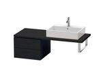 Duravit L-Cube Unterschrank LC583701616 52 x 54,7 cm, Eiche schwarz, für Konsole, 2 Schubkästen