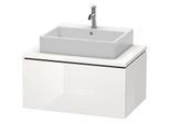 Duravit L-Cube Waschtisch-Unterschrank LC581202222 82 x 54,7 cm, weiß hochglanz, für Konsole, 1Auszug