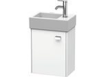 Duravit Brioso Waschtischunterbau BR4049L1018 364x239mm, Weiß Matt, Tür links, Griff Chrom