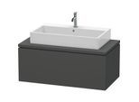 Duravit L-Cube Waschtisch-Unterschrank LC581404949 102 x 54,7 cm, graphit matt, für Konsole, 1Auszug