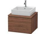 Duravit L-Cube Waschtisch-Unterschrank LC581002121 62 x 54,7 cm, nussbaum dunkel, für Konsole, 1Auszug