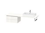 Duravit L-Cube Unterschrank LC585908585 72 x 54,7 cm, weiß hochglanz, für Konsole, 2 Schubkästen