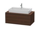 Duravit L-Cube Waschtisch-Unterschrank LC581406969 102 x 54,7 cm, nussbaum gebürstet, für Konsole, 1Auszug
