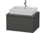 Duravit L-Cube Waschtisch-Unterschrank LC581104949 72 x 54,7 cm, graphit matt, für Konsole, 1Auszug