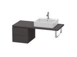 Duravit L-Cube Unterschrank LC583608080 42 x 54,7 cm, graphit supermatt, für Konsole, 2 Schubkästen