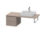 Duravit L-Cube Unterschrank LC583604343 42 x 54,7 cm, basalt matt, für Konsole, 2 Schubkästen