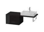 Duravit L-Cube Unterschrank LC583804040 62 x 54,7 cm, schwarz hochglanz, für Konsole, 2 Schubkästen