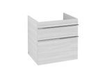 Villeroy und Boch Venticello Waschtisch-Unterschrank A92401E8 60,3 x 59 x 50,2 cm, Griff Chrom, White Wood