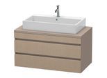 Duravit DuraStyle Waschtisch-Unterschrank DS531907543 100 x 54,8 cm, leinen/basalt matt, für Konsole, 2 Schubkästen