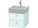 Duravit Brioso Waschtischunterbau BR415201009 484x459mm, Lichtblau Matt/Chrom, 2 Auszüge