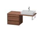 Duravit DuraStyle Waschtisch-Unterschrank DS533802121 60 x 54,8 cm, nussbaum dunkel, für Konsole, 2 Schubkästen