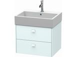 Duravit Brioso Waschtischunterbau BR415300909 584x459mm, Lichtblau Matt, 2 Auszüge