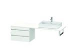 Duravit DuraStyle Waschtisch-Unterschrank DS535901818 70 x 54,8 cm, weiß matt, für Konsole, 2 Schubkästen