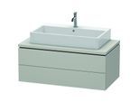Duravit L-Cube Waschtisch-Unterschrank LC581900707 102 x 54,7 cm, betongrau matt, für Konsole, 2 Schubkästen