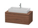 Duravit L-Cube Waschtisch-Unterschrank LC581902121 102 x 54,7 cm, nussbaum dunkel, für Konsole, 2 Schubkästen