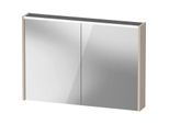 Duravit D-Code Spiegelschrank Verspiegelt DC7107091911000 1000x700x148, Taupe Matt, Steckdose E, LED Beleuchtung