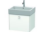 Duravit Brioso Waschtischunterschrank BR405301018 584x459mm, Weiß Matt, 1 Auszug, Griff Chrom