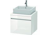 Duravit DuraStyle Waschtisch-Unterschrank DS531002222 60 x 54,8 cm, weiß hochglanz, für Konsole, 1 Auszug