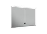 Keuco Royal Lumos Spiegelschrank 14304172301 Wandvorbau, silber-eloxiert, verdecktes Ablagefach, 1000 x 735 x 165 mm