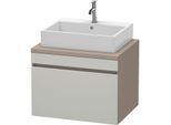 Duravit DuraStyle Waschtisch-Unterschrank DS531100743 70 x 54,8 cm, betongrau/basalt matt, für Konsole, 1 Auszug