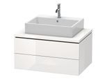 Duravit L-Cube Waschtisch-Unterschrank LC581702222 82 x 54,7 cm, weiß hochglanz, für Konsole, 2 Schubkästen