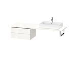Duravit L-Cube Unterschrank LC585902222 72 x 54,7 cm, weiß hochglanz, für Konsole, 2 Schubkästen