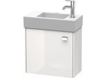 Duravit Brioso Waschtischunterschrank BR4051L1022 484x239mm, Weiß Hochglanz, Tür links, Griff Chrom