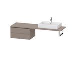 Duravit L-Cube Unterschrank LC585904343 72 x 54,7 cm, basalt matt, für Konsole, 2 Schubkästen