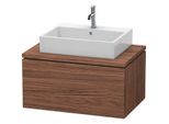 Duravit L-Cube Waschtisch-Unterschrank LC581202121 82 x 54,7 cm, nussbaum dunkel, für Konsole, 1Auszug
