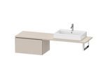 Duravit L-Cube Unterschrank LC585409191 72 x 54,7 cm, taupe matt, für Konsole, 1 Auszug