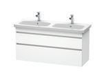 Duravit DuraStyle Waschtischunterbau DS649801818 Weiß Matt, 123x44,8x61cm, 2 Auszüge